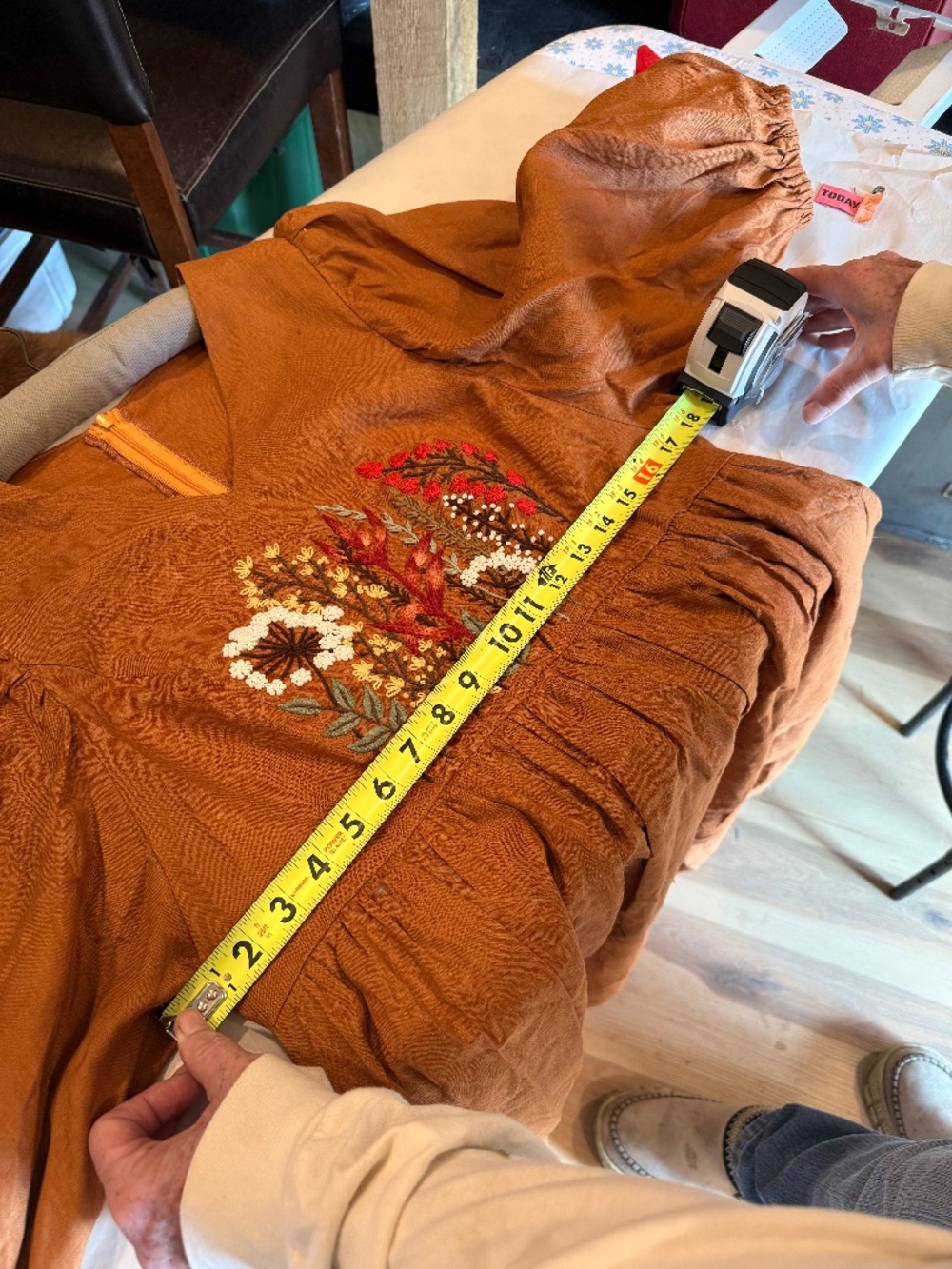 Embroidered LINEN Dress